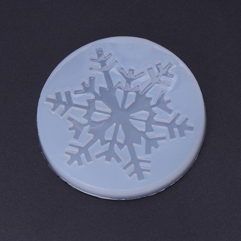 Silicone Mold Sneeuwvlok Kerst Diy Ambachten Sieraden Maken Hanger Epoxyhars
