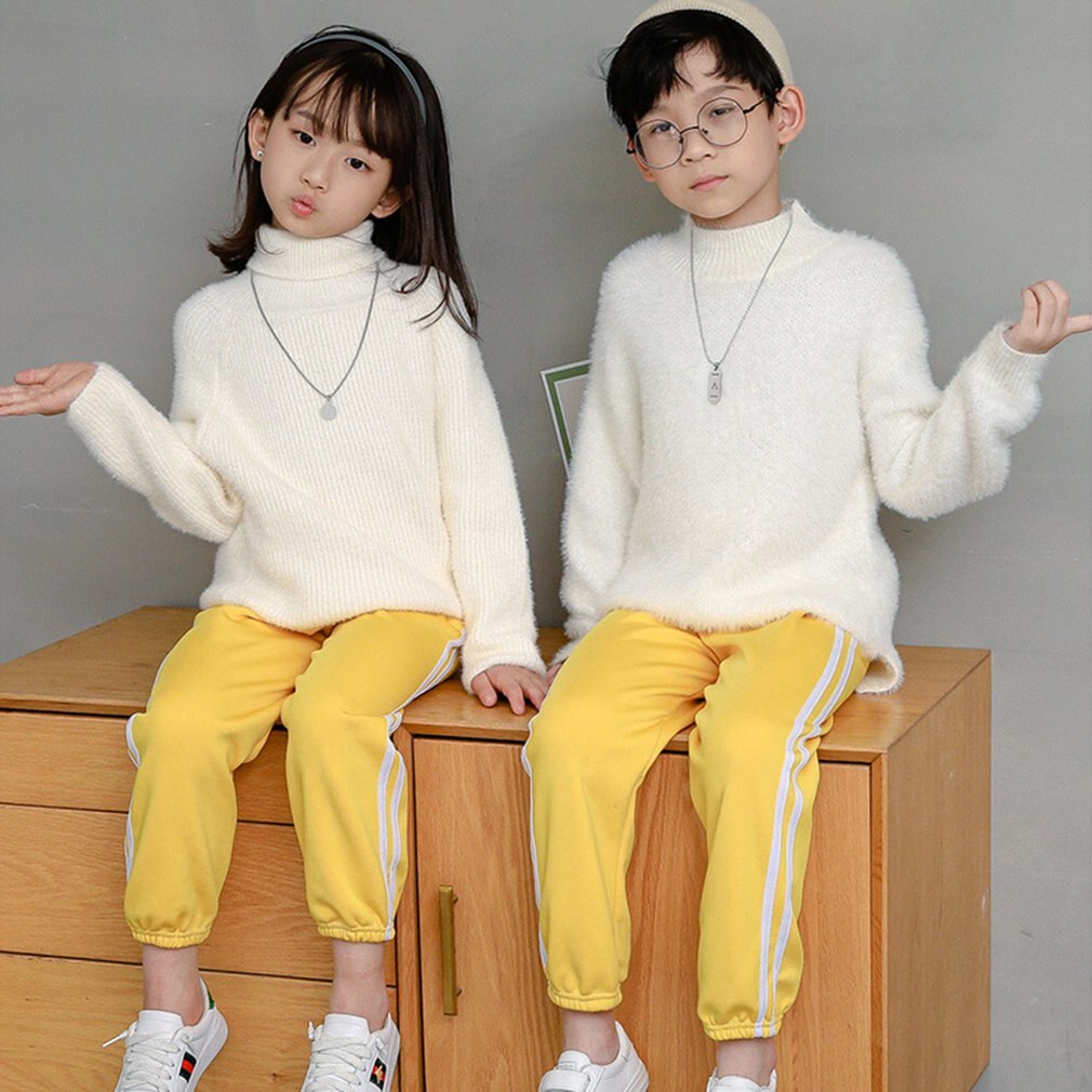 Winter Children's Plush Thermal Pants Thick Sweatpants Boys And Girls Pants Comfortable Leisure Trousers