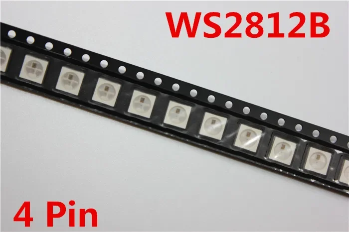 10-1000 pièces SK6812 RGBW RGBNW RGBWW WS2812B RGB puce LED 5050 3535 SMD noir/blanc PCB adressable individuellement puce Pixels 5V
