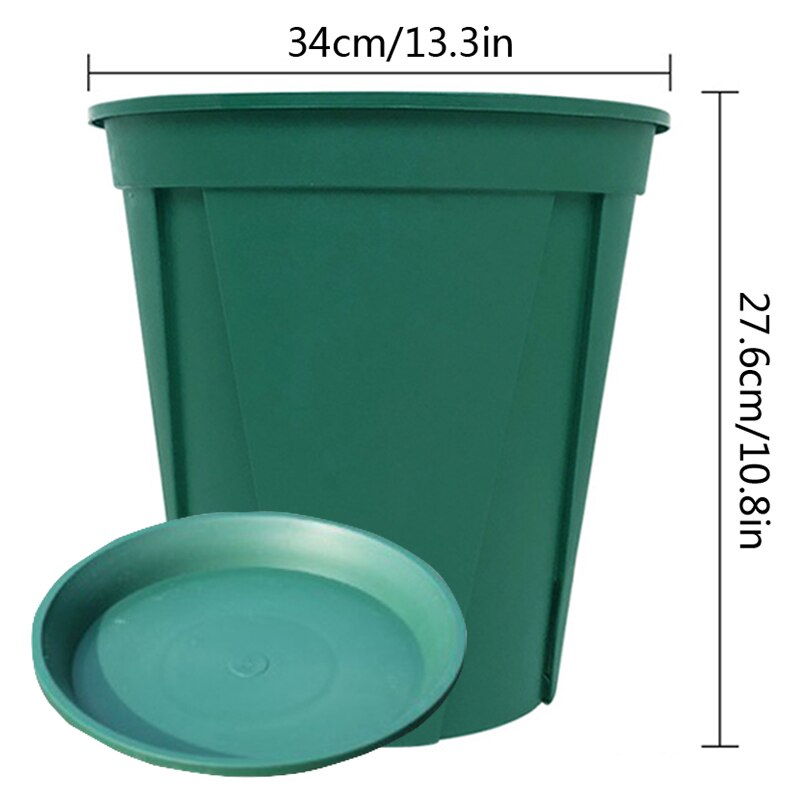 24*24 planteplantepotte i plast, frøplantebrett hjemmehage rotplantepottetransplantasjon blomsterbeholder saftig blomsterpotte stor kapasitet: 37cm