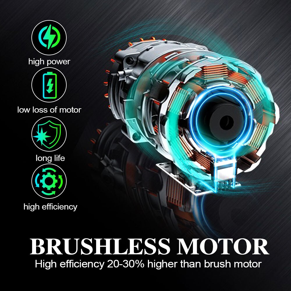 18V 13mm Brushless Electric Impact Drill Cordless Electric Screwdriver for Makita Battery 1830 1840 1850 1860 Power Tool