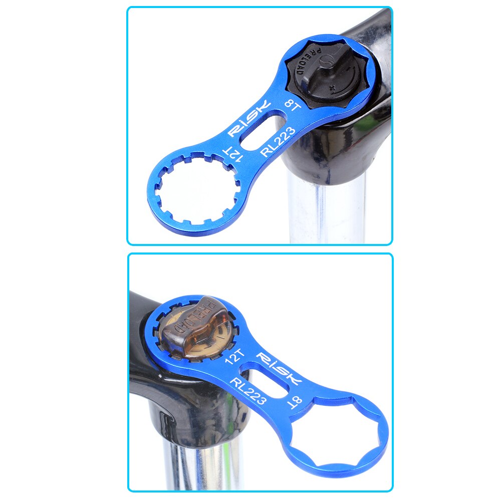 Aluminum Alloy Bicycle Front Fork Repair Tool for SR Suntour XCR/XCT/XCM/RST MTB Bike Front Fork Cap Wrench Disassembly Tools