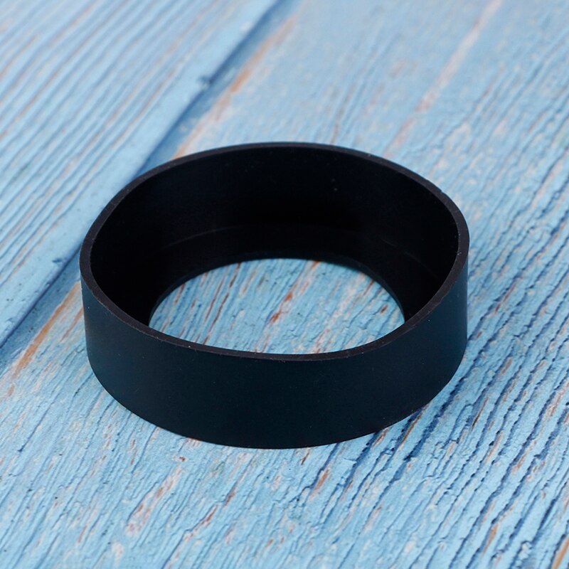 1 st silikonkopp botten skyddskåpa mugghållare 6.5cm termoskoppar bas skyddsfodral: Svart