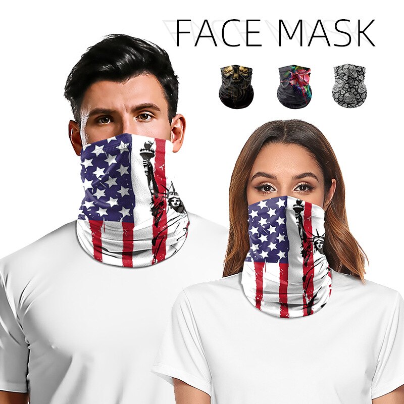 Mascarilla con estampado Digital de Lobo, turbante mágico para deportes al aire libre, sin sombrero, a prueba de insectos, antipolvo, novedad de