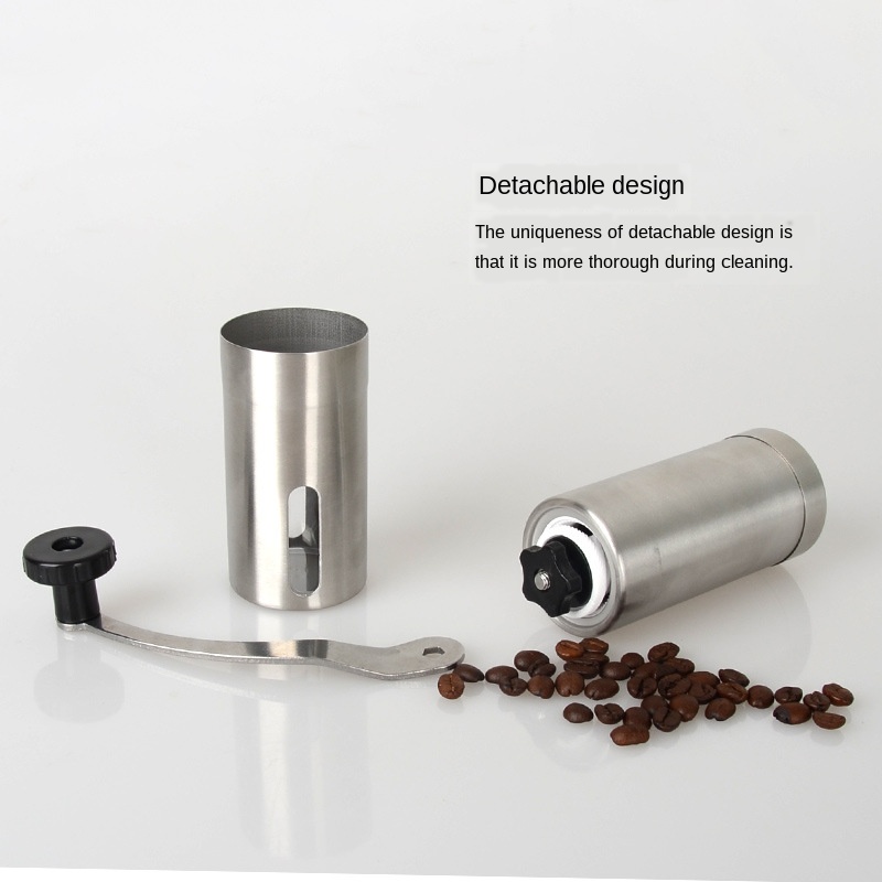 Bærbar mini manuel slibemaskine til rustfrit stål kaffebønner kværn manuel kaffeslibemaskine
