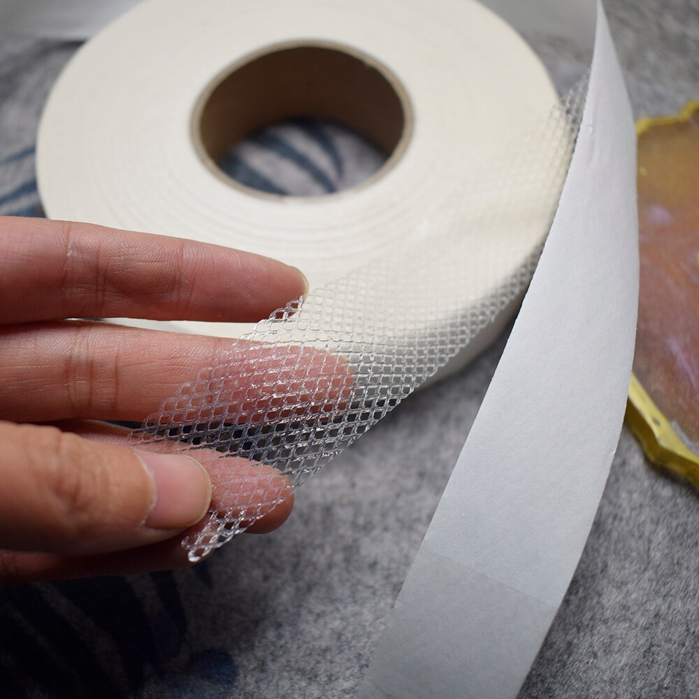 100m Roll Sewing Fusible Hem Tape Iron-On Adhesive Fastener Tape -fix Double-side Wash Tape Strap for Sewing Patchwork DIY