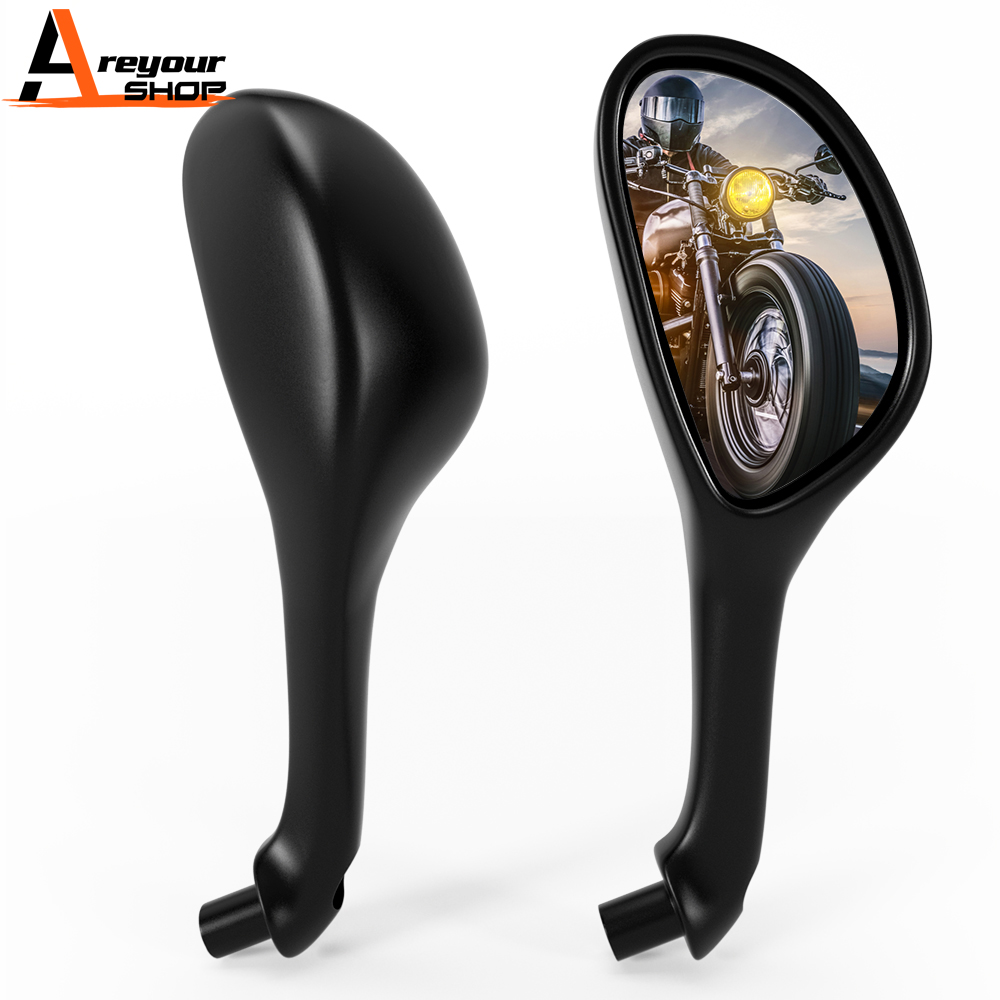 Areyourshop ZWART PAAR ACHTERZICHTSPIEGELS voor GILERA RUNNER 50 125 180 200 FXR SP VXR NRG Power Typhoon 50 2T
