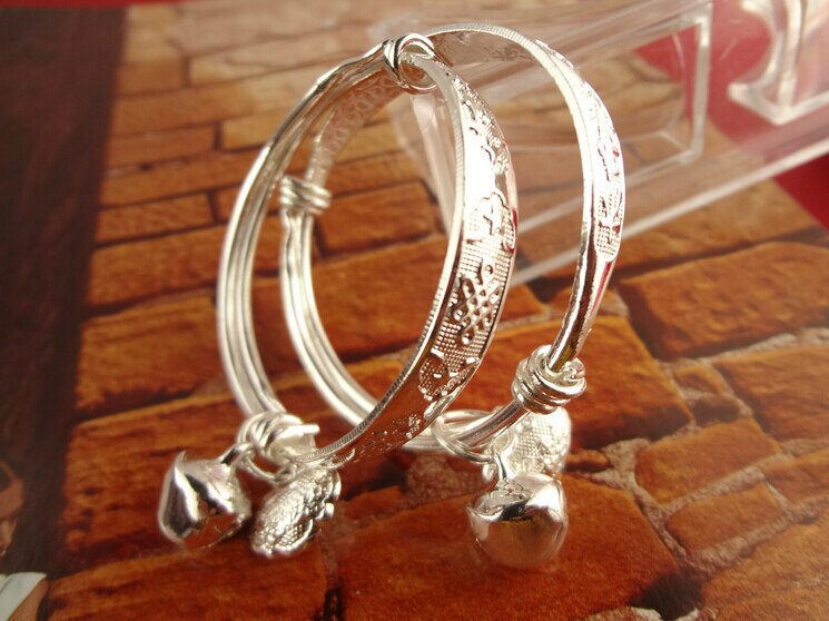 Bébé enfants cloche bracelets & bracelets bracelets bijoux cheville -né infantile garçons filles réglable bébé bracelet Dia 4cm