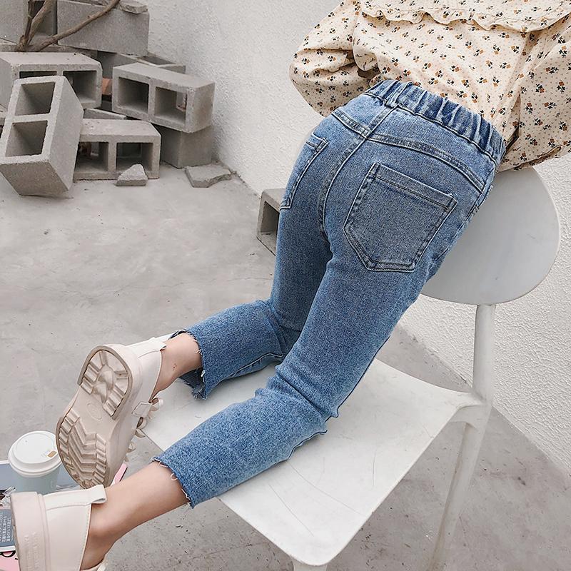 Lente Herfst Jeans Meisje Mode Kids Flare Jeans Meisjes Vintage Denim Broek Kids Kleding Voor Meisjes Toevallige Denim Broek q07