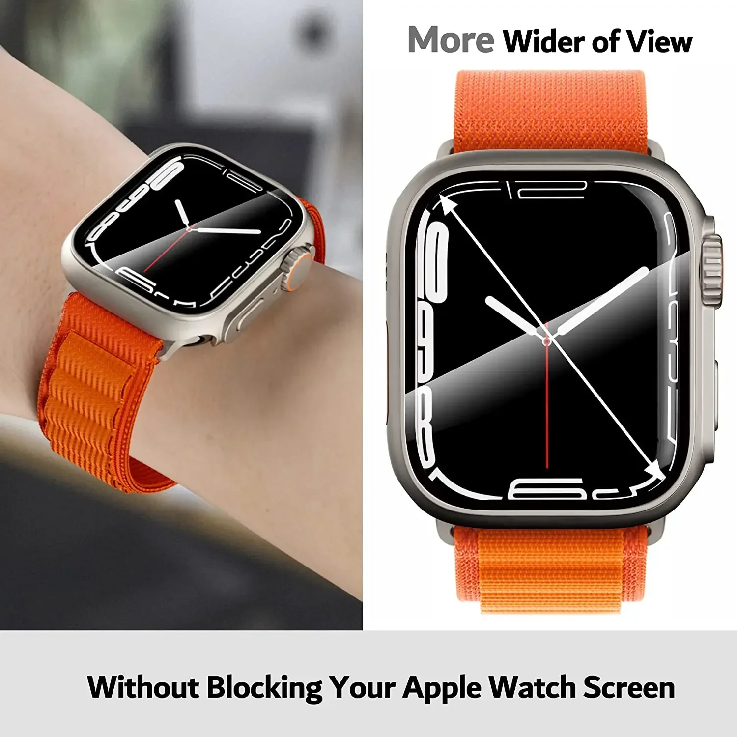 Screen Protector Cover voor Apple Watch 44mm 45mm 46mm 42mm Harde PC Voor Achter Bumper Case voor Iwatch 10 9 8 7 6 Veranderen Naar Ultra