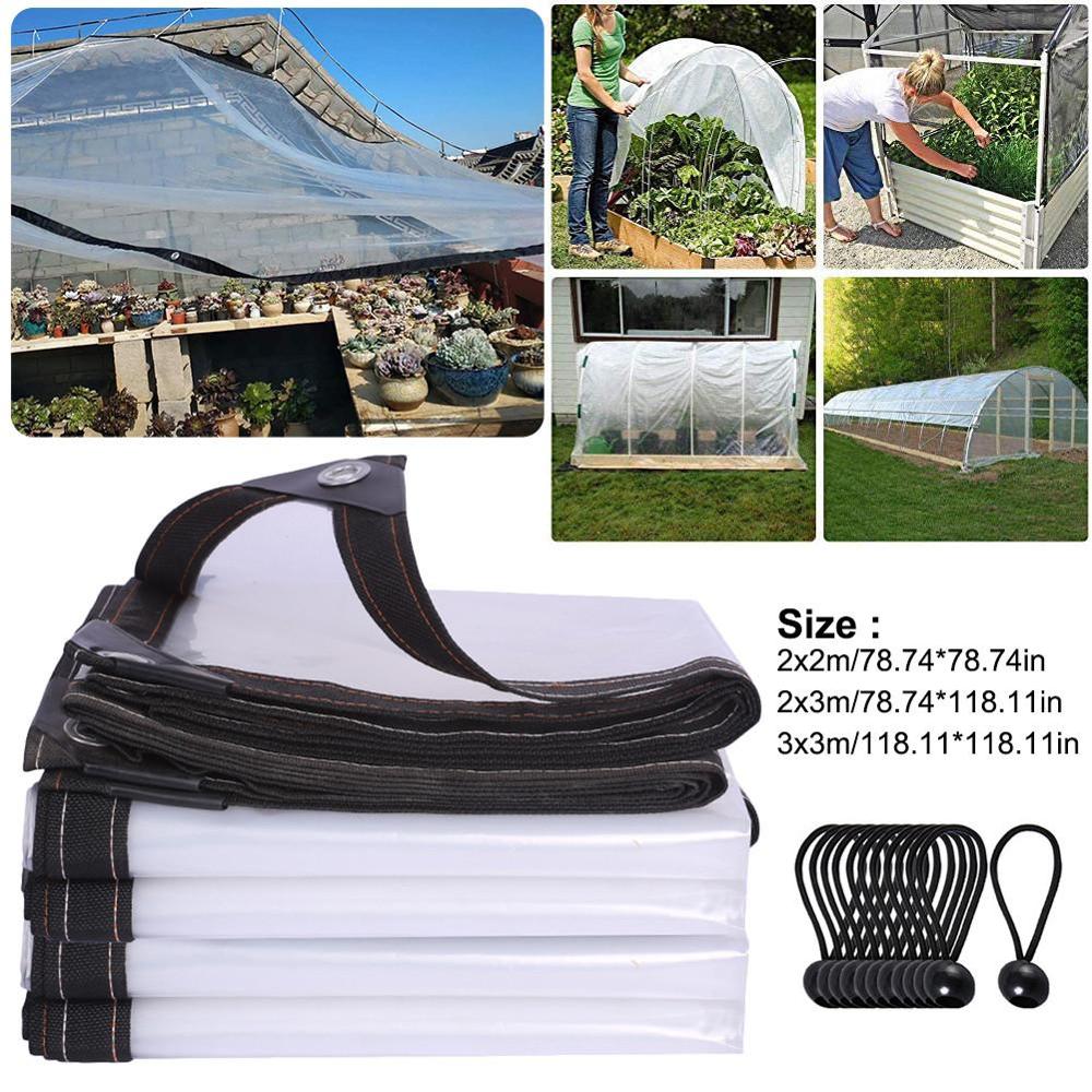 Bâche végétale couverture transparente imperméable Poly bâche bâche jardin hiver serre couverture plante protecteur maison verte