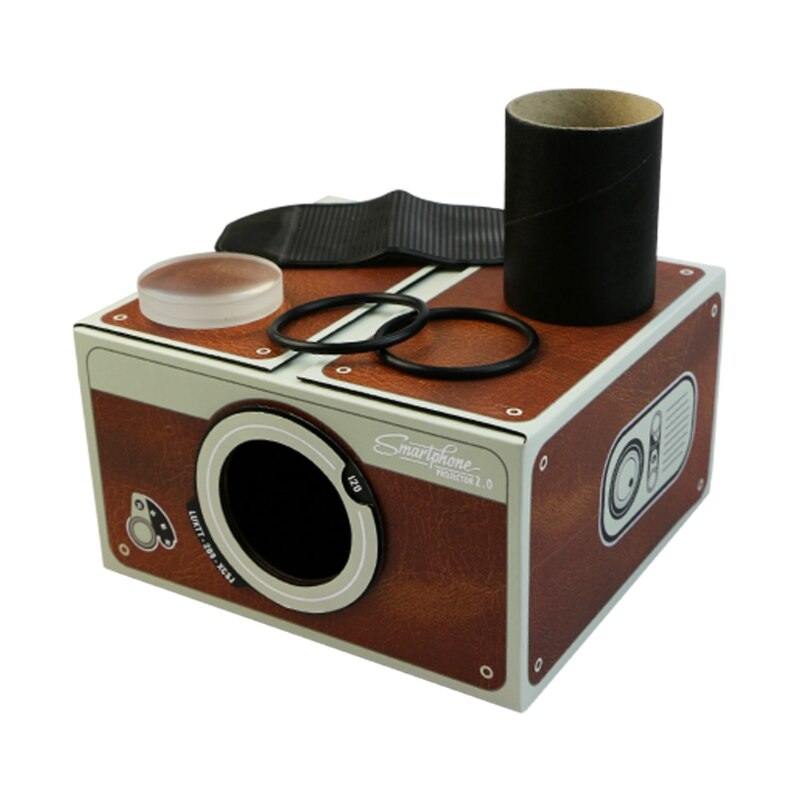 Portable Cardboard Smartphone Projector 2.0 DIY Mobile Phone Cinema Theater