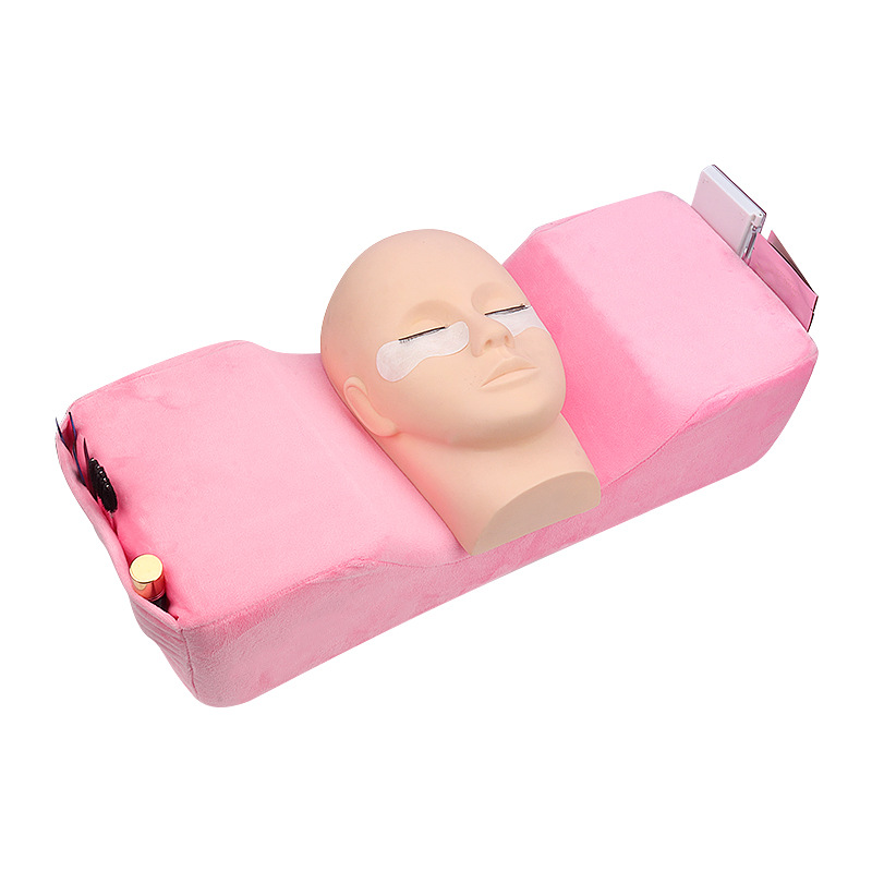 Oreiller pour cils, soutien du cou, levage des cils, coussin en mousse à mémoire de forme douce, oreiller d'extension de cils pour Salon de beauté