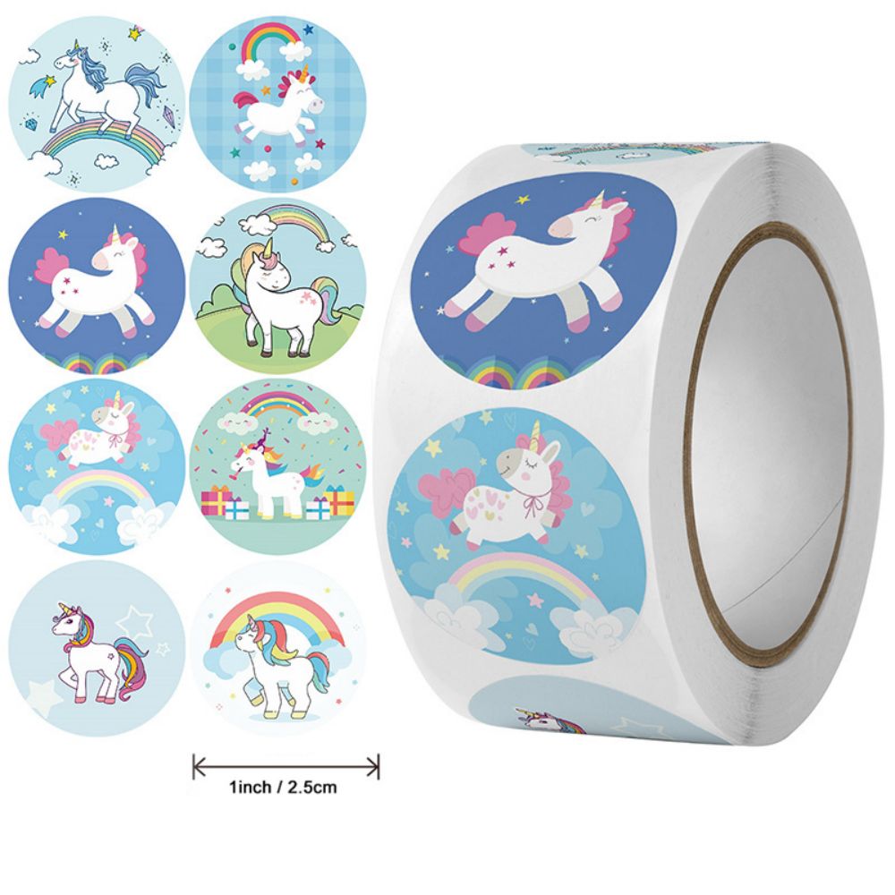 Kawaii Stationery Stickers Packaging for Small Businesses Unicorn Sticker for Diary Notebook Reward Stickers Funny Reward