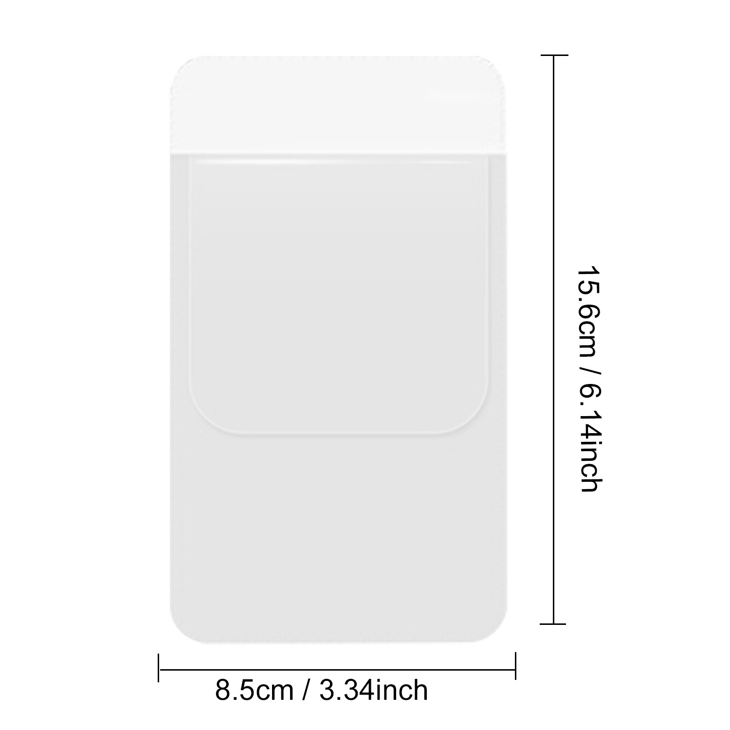 10PCS Clear Leakproof Pocket Protector for Pen Leaks School Hospital Office Supplies White