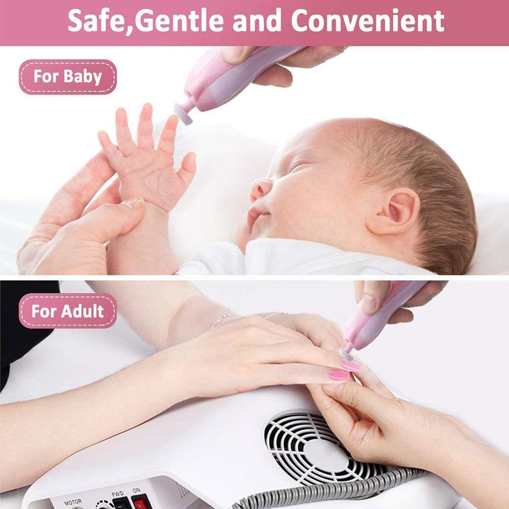 Elektrische Baby Nail File Clippers Tenen Vingernagel Cutter Trimmer Manicure Tool Abs Lichtgewicht En Compact Perfecte Voor U8n8