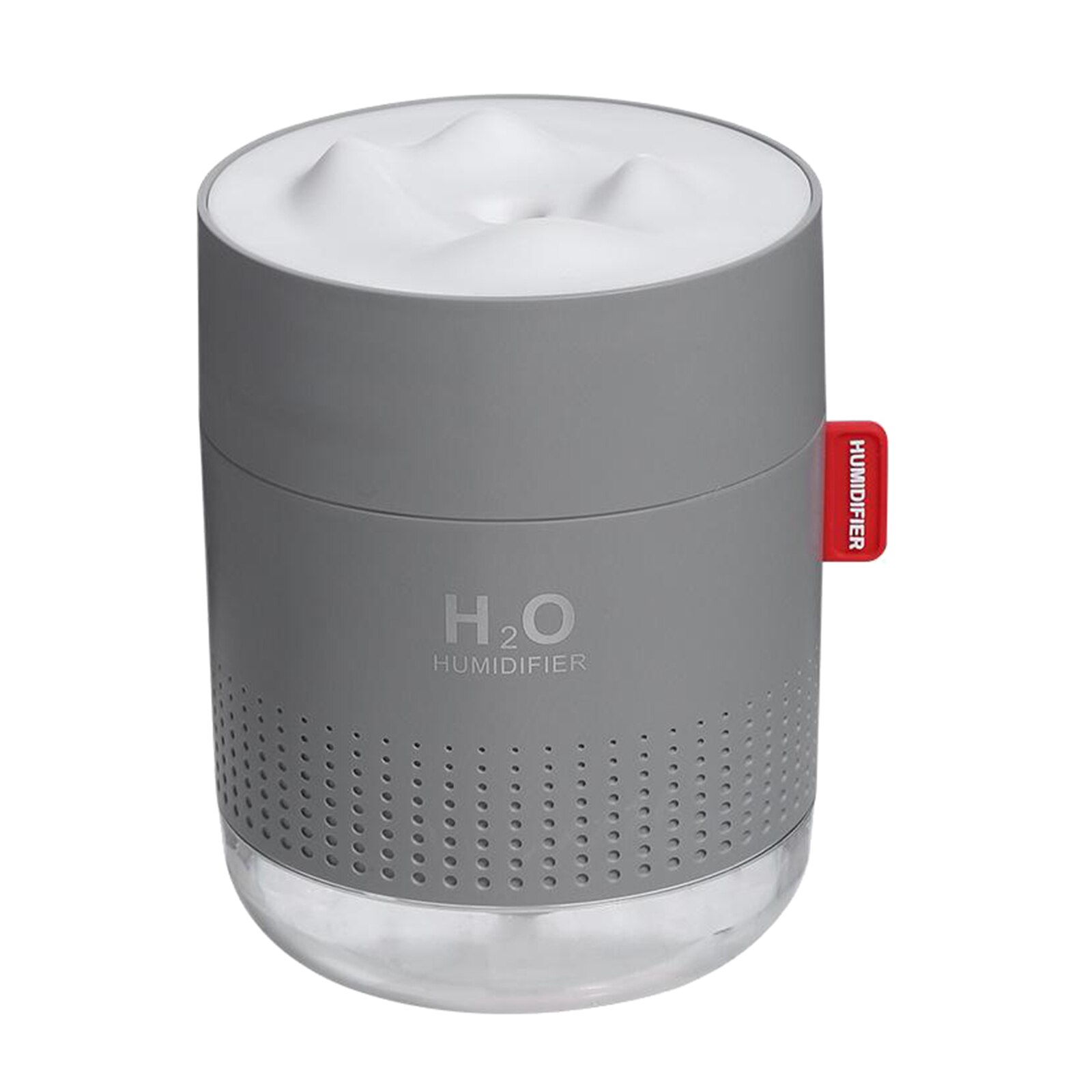 Electric Air Diffuser Aroma Humidifier LED Light Home Car Relax Diffuser: grey