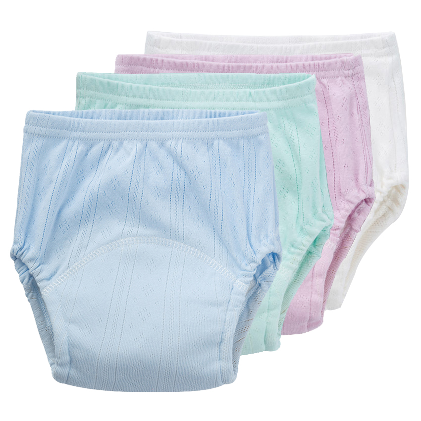 Couches culotte de bébé en coton, réutilisable, doux, lavable, pour nourrissons, sous vêtements d&#39;entrainements