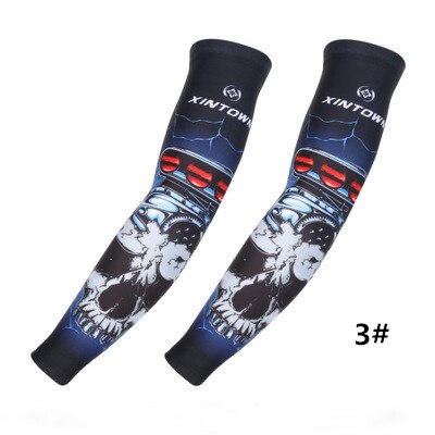 Running Arm Sleeves Ice Silk Cycling Arm Sleeves Man Women Sun Sleeves Cycling Arm Warmers Basketball Arm Sleeve: 3 / L