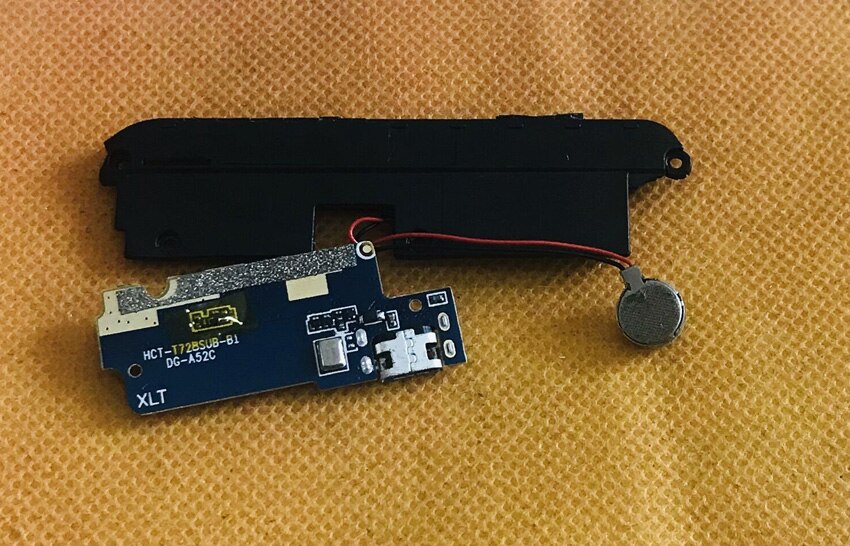 Gebrauchte originale usb-ladeplatine für doogee  y6 klavierlack mtk 6750 octa-Ader, versandkostenfrei
