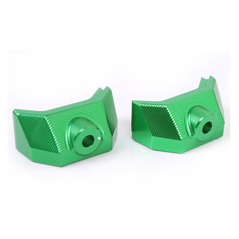 CNC Aluminum Motorcycle Accessories Rear Fork Spindle Chain Adjuster Blocks for Kawasaki Z800 Z 800: Green
