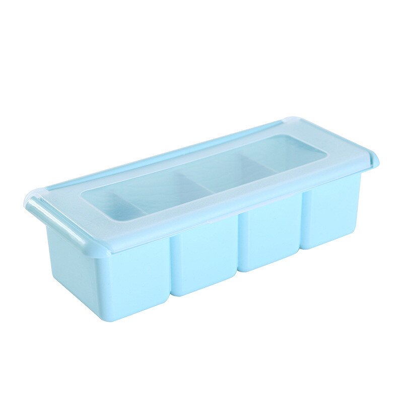 Kjøkken krydder oppbevaring krydderkrukke enkelt lokk krydderboks kjøkkenverktøy salt sukkerbeholder husholdningsoppbevaringsboks