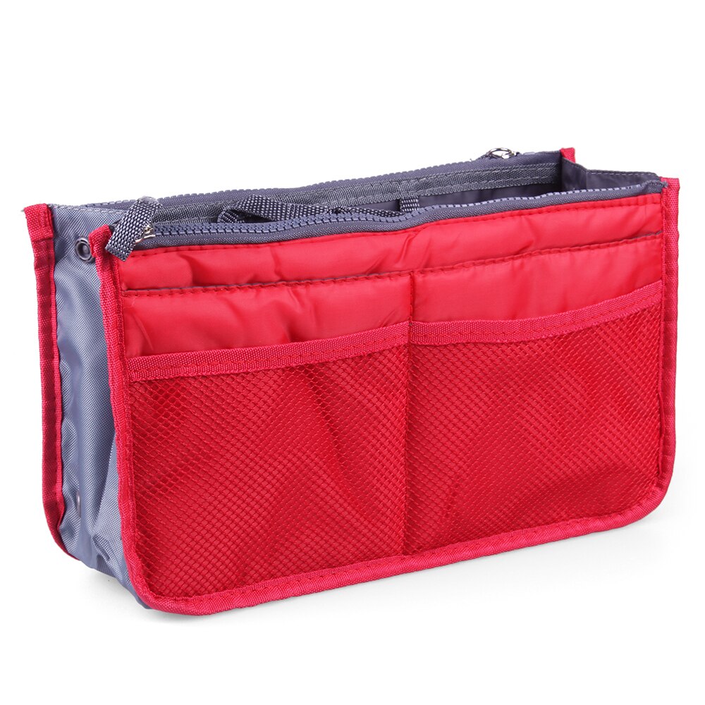 Multi-Pocket Purse Organizer Insert Bag Outdoor Travel Toiletry Cosmetic Bag Handbag Storage Pouch Outdoor Sports For Traveling