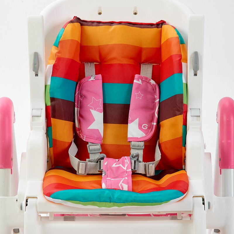 Rainbow Baby Stroller Seat Cushion Pushchair High Chair Pram Car Colorful Soft Carriages Seat Pad Child Stroller Mat Accessories