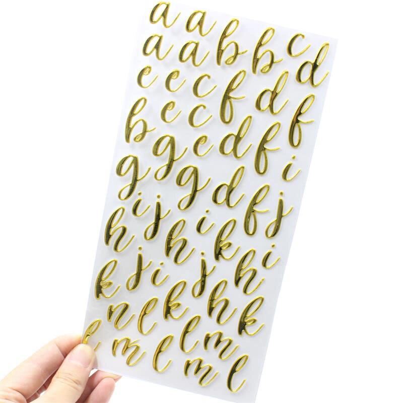 Lowercase Letters Self- adhesive Stickers for Scrapbooking/ DIY Crafts/ Card Making Decoration