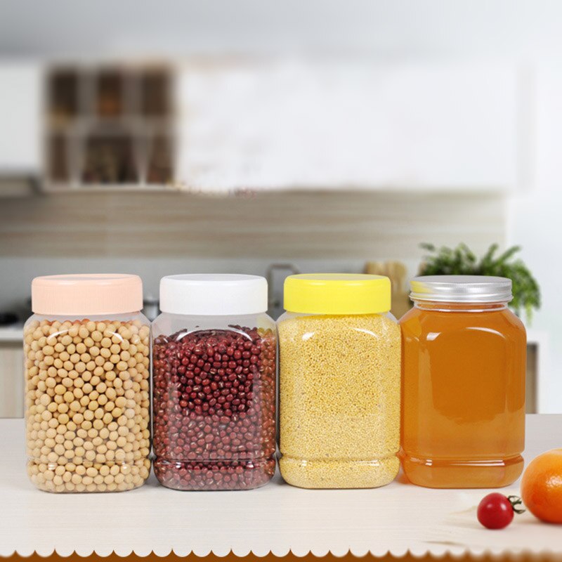 Honey bottle beekeeping tools jar for honey bee keeper equipment Transparent food safety plastic beehive jars packet 1 L bottle