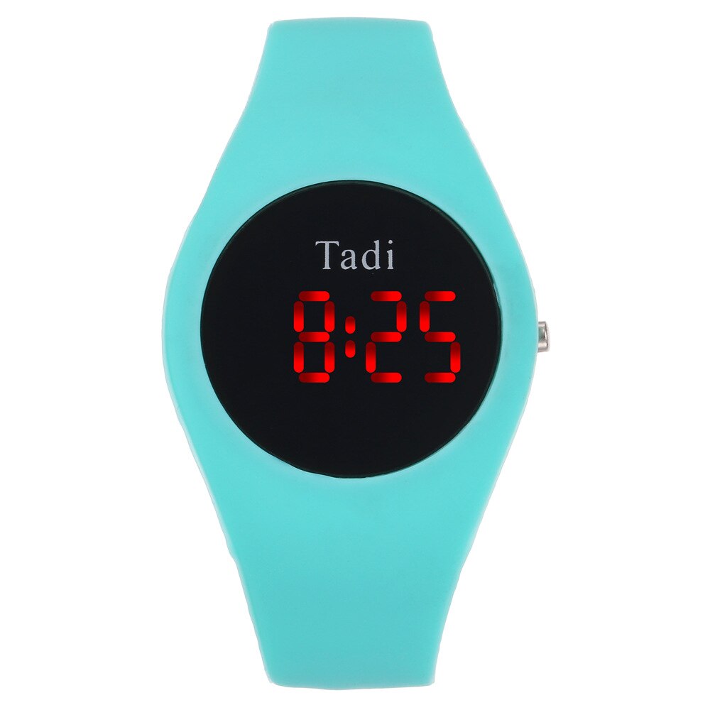 Vrouwen Mode Digitale Vrouwen Elektronische Horloge Plastic Luie Studenten Eenvoudige Horloge Vrouwen: Sky Blue