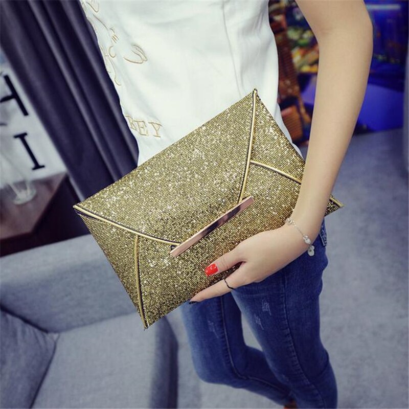 Envelope Clutch Ladies Sparkling Dazzling Bag Purse Women Evening Party Handbag Day Clutches Shining Tote Large Capacity Wallet