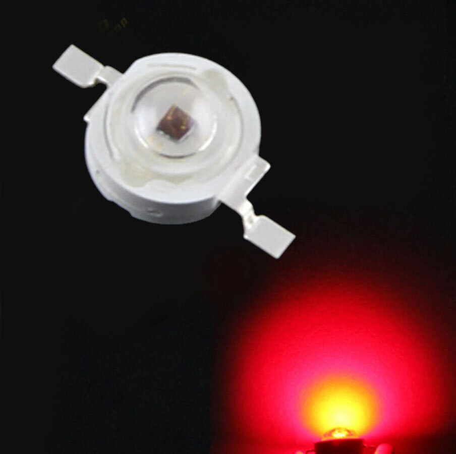 Led chip dioder lys 660nm dyb røde vokse lys 660 nm 1w 3w 5w 10w 20w 30w 50w 100w til plantedyrkning tank akvarium