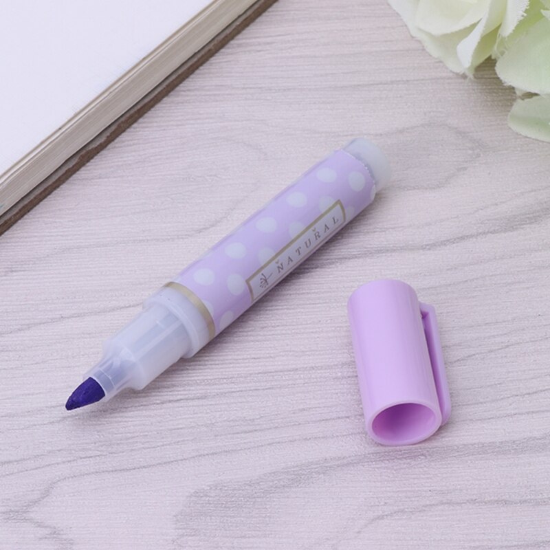 Rotulador fluorescente de rayas, 6 uds., Mini puntos, rotuladores de dibujo para pintar, R66C