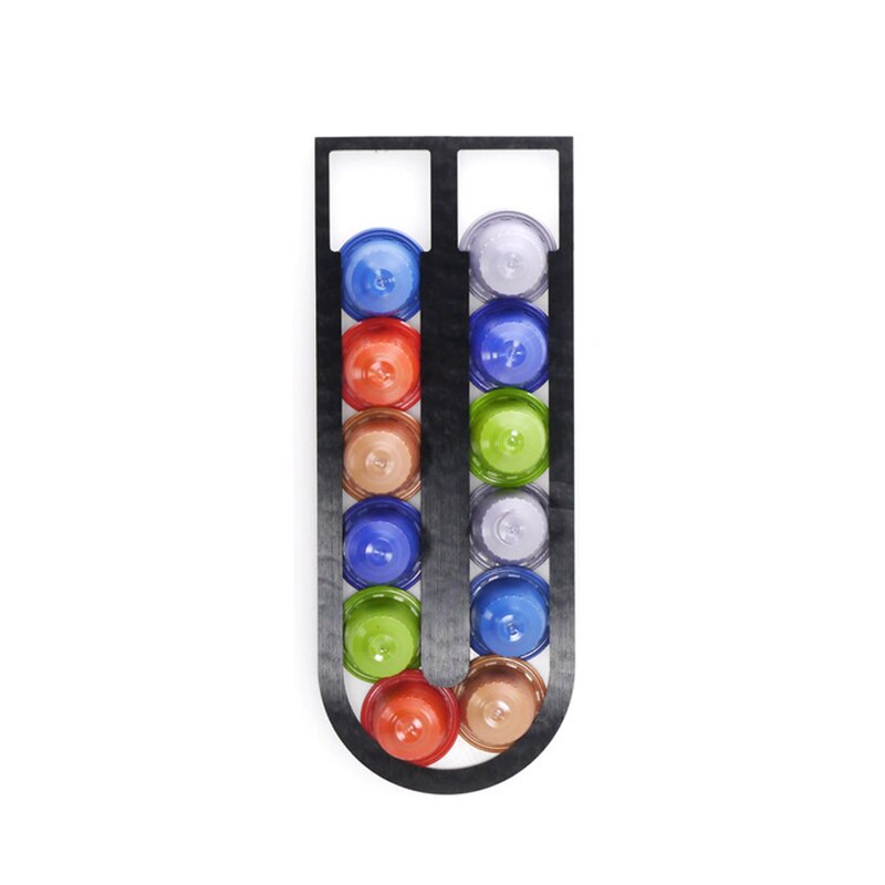 Koffiecuphouder van roestvrij staal, display, capsulehouder, torenstandaard, opbergplanken voor dolce gusto capsuletorenstandaard