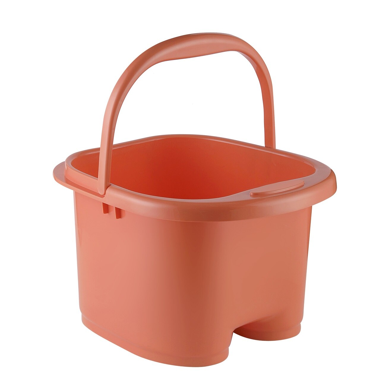 Haushalt Kunststoff Eimer Fußbad Eimer Bad Fuß Badewanne Waschbecken Wäsche Eimer Tragbare Wasser Behälter mit Griff: Orange
