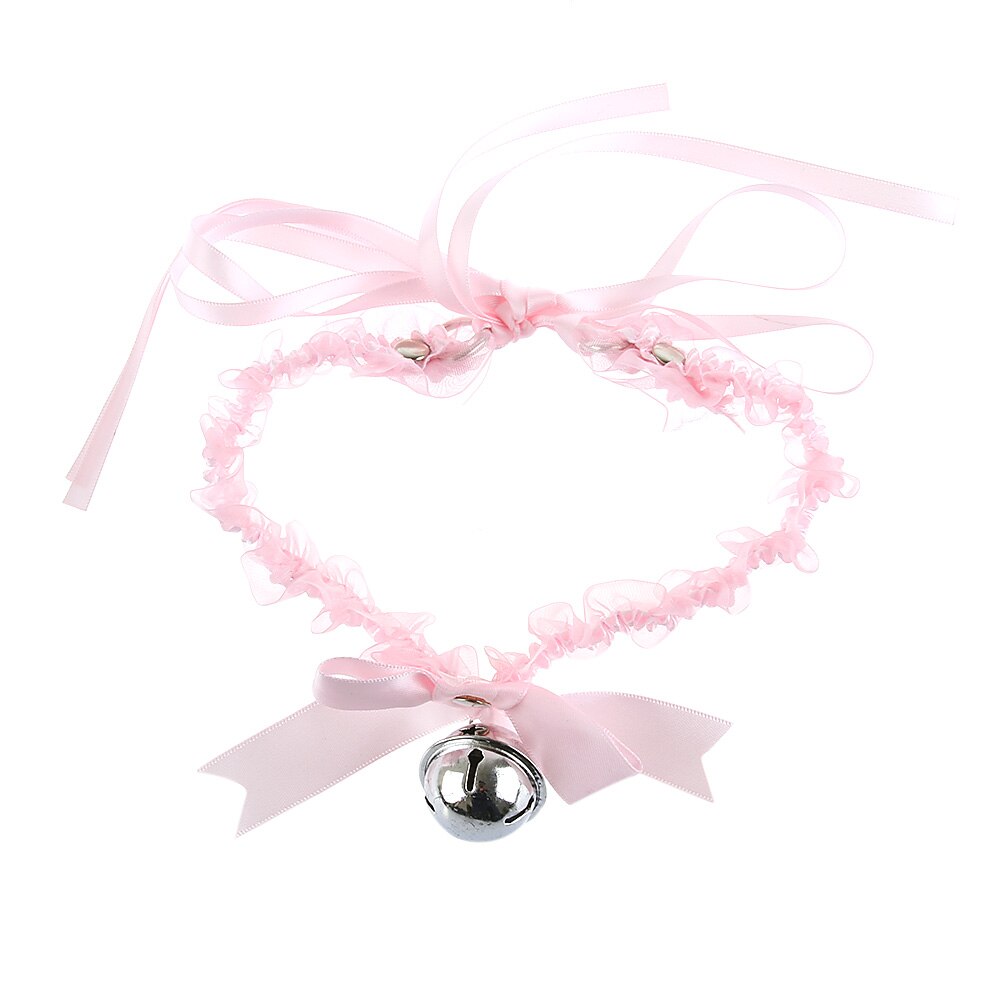 1Pc vrouwen Sexy Boog Knoop Kleine Bel Kraag Choker Ketting Hals Mode-sieraden Jurk Sieraden