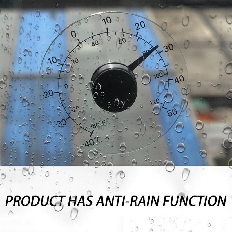 Digital Transparent Outdoor Window Thermometer Hydrometer Sticking On Paste Glass Measuring Temperature Weather Station Tool