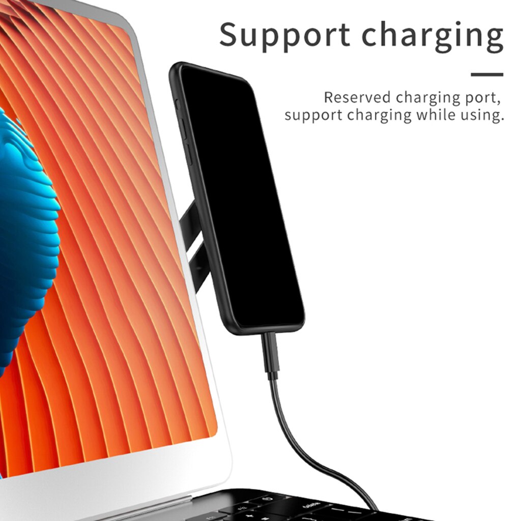 Tablet Side Mount Clip Phone Holder for Dual Screen Magnetic Adjustable Bracket