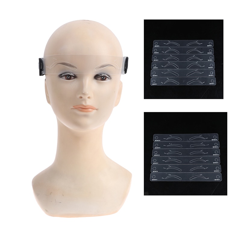 12 Stijlen/Set Wenkbrauw Stencils Wenkbrauw Grooming Stencil Kit Vormgeven Sjablonen Diy Gereedschap
