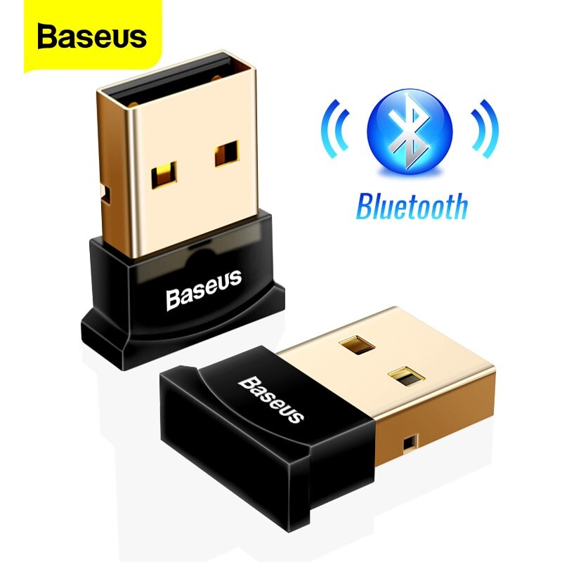 Baseus adaptador Bluetooth USB Dongle para computadora PC Mouse teclado Aux Bluetooth 4,0 de 4,2 de 5,0 receptor de música altavoz transmisor