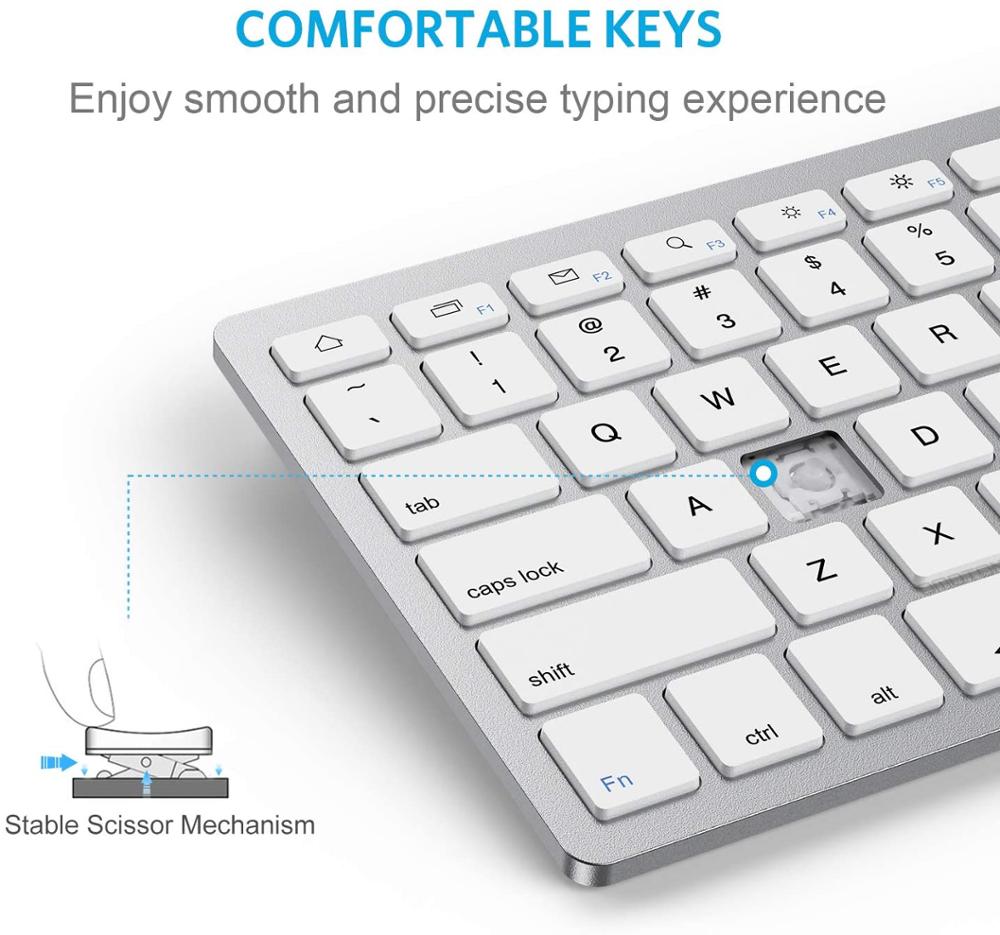 Ultra-Slim Wireless Bluetooth Keyboard for Samsung tablet Smart phone Huawei Android Windows System