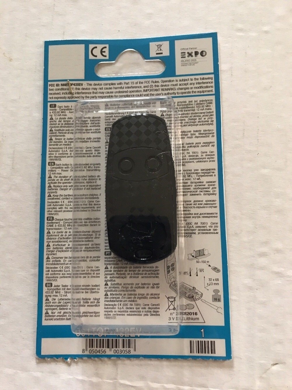 Cam TOP432EE 2 Button Gate Remote Fob TOP432NA &amp; TOP432EV now TOP432EE Gate Remote Control Fob Key Transmitter