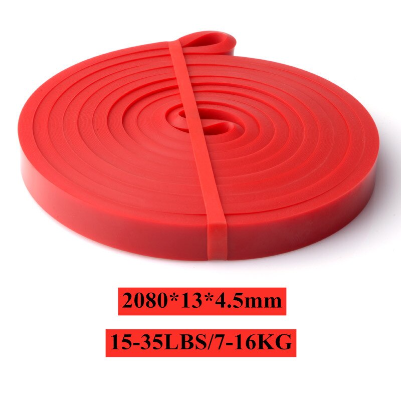 Stretch Resistance Band Exercise Expander Elastic Fitness Band Pull Up Assist Bands for Training Pilates Home Gym: Red 13mm
