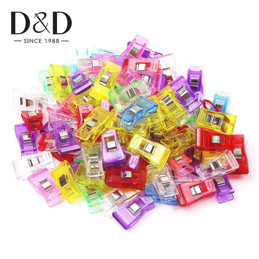 Clips de plástico mezclado para Patchwork, soporte para tela acolchada, artesanía, costura, prendas de punto, 30 Uds.
