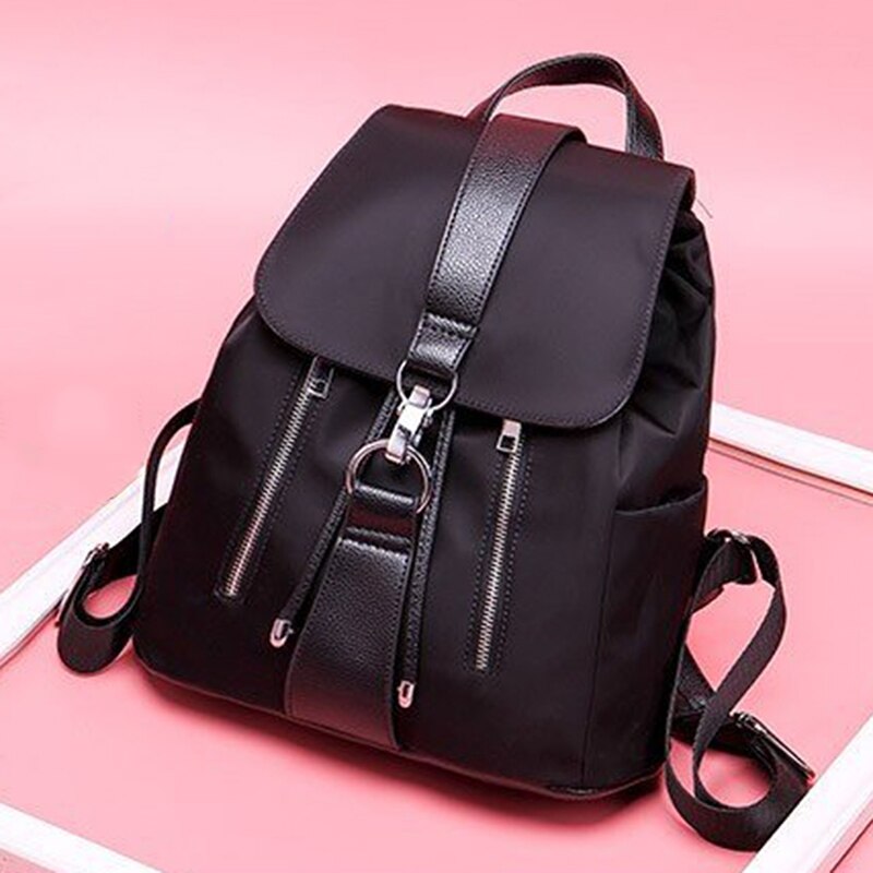 Anti-theft Waterproof Backpack Women School Bags for Girls Travel Black Backpack Rucksack Large Capacity