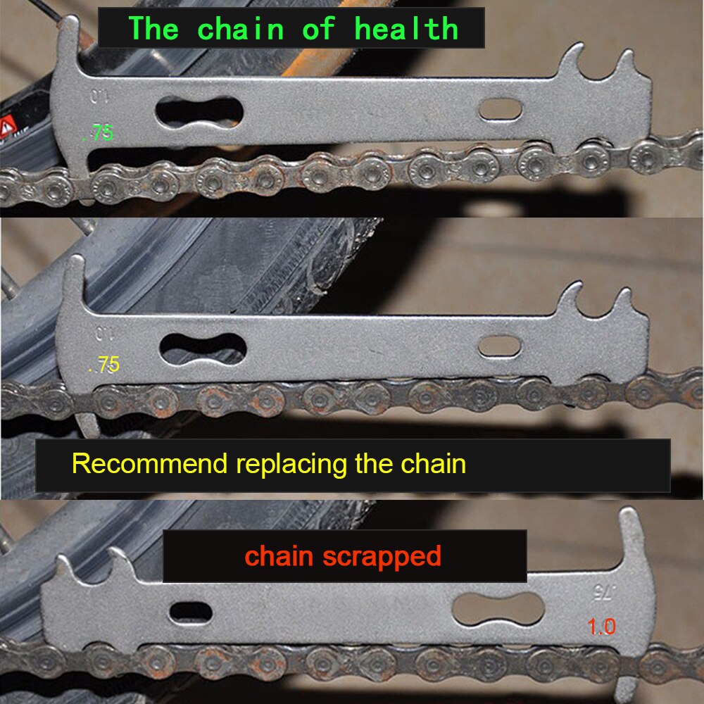 Fiets Chain Wear Indicator Tool Chain Checker Kits Multi-Functionele Fiets Reparatie Tools fiets tool chain tool