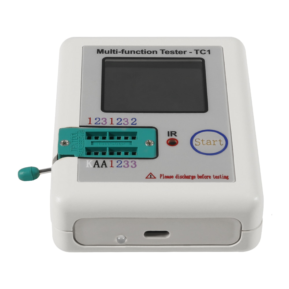 Probador de transistores de lcr-tc1, medidor lcr, tc1, pantalla de 1,8 pulgadas, probador de transistores tft multifunción