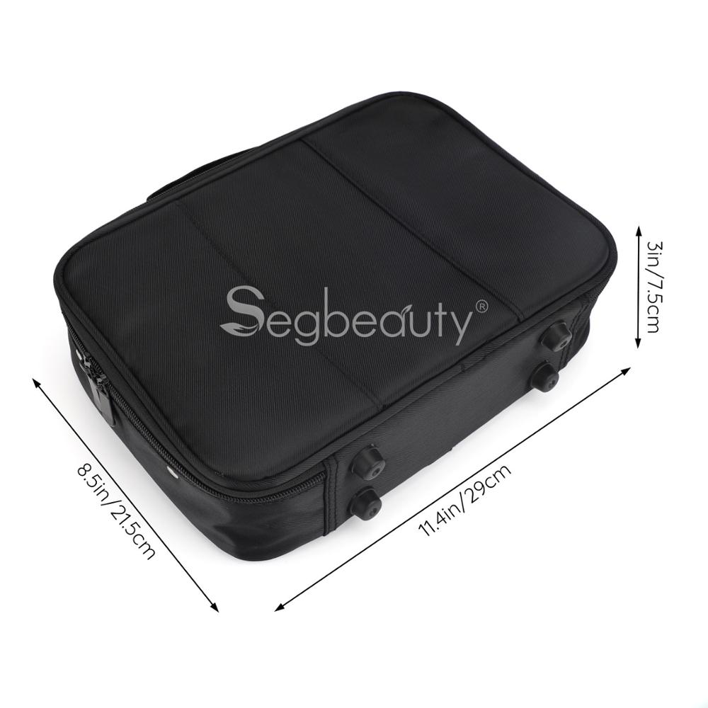 Segbeauty Barber Clipper Bag Hair Styling Canvas Travel Case Hair Cutting Thinning Grooming Storage Organizer for Salon Supplies
