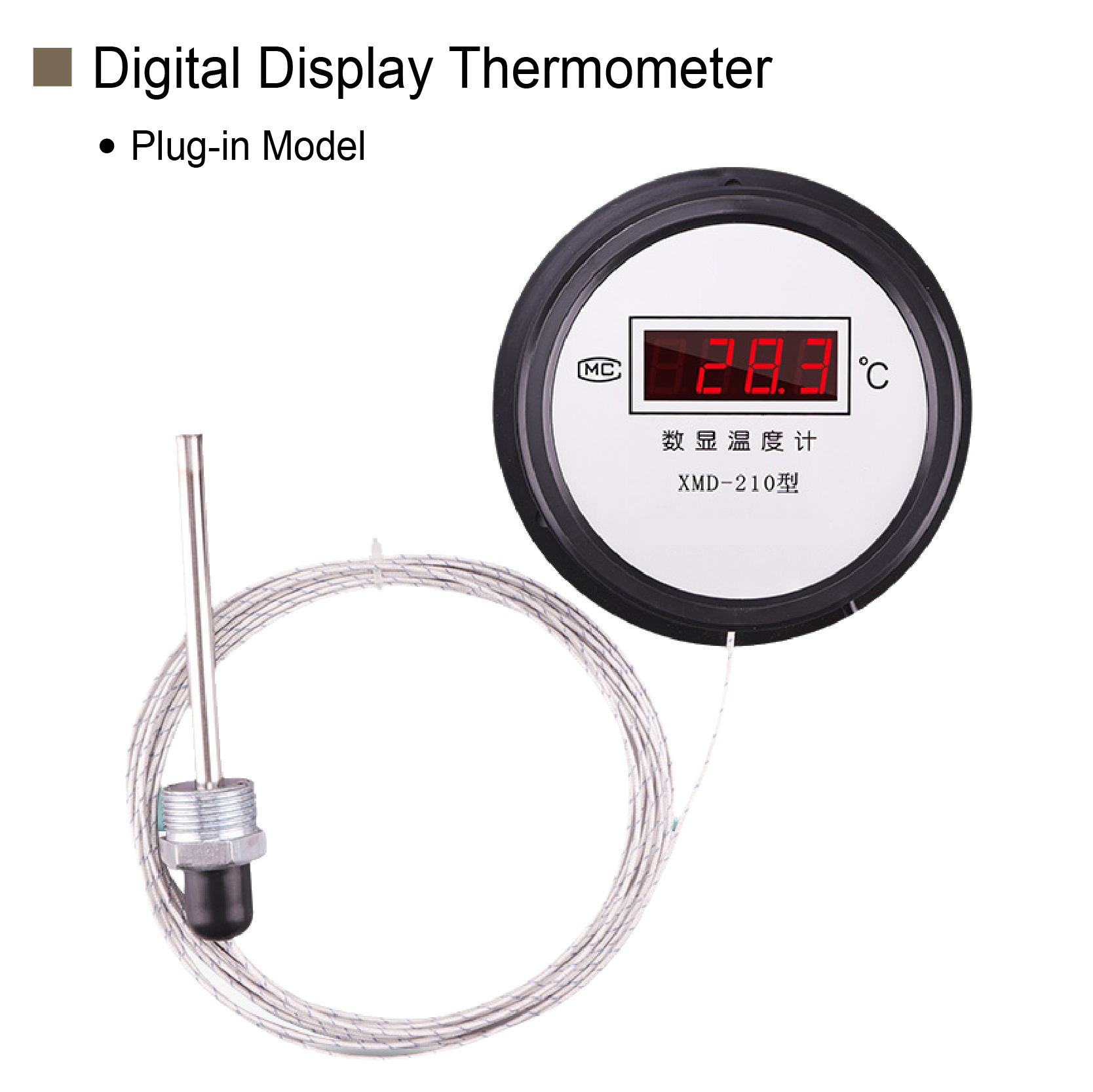 Digital Thermometer Digital Display Thermometer LCD-210 Electronic Temperature Gauge Accurate Digital Temperature Meter